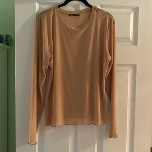 Zara sheer top